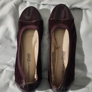 Croft & Barrow Women's Burgundy Flats